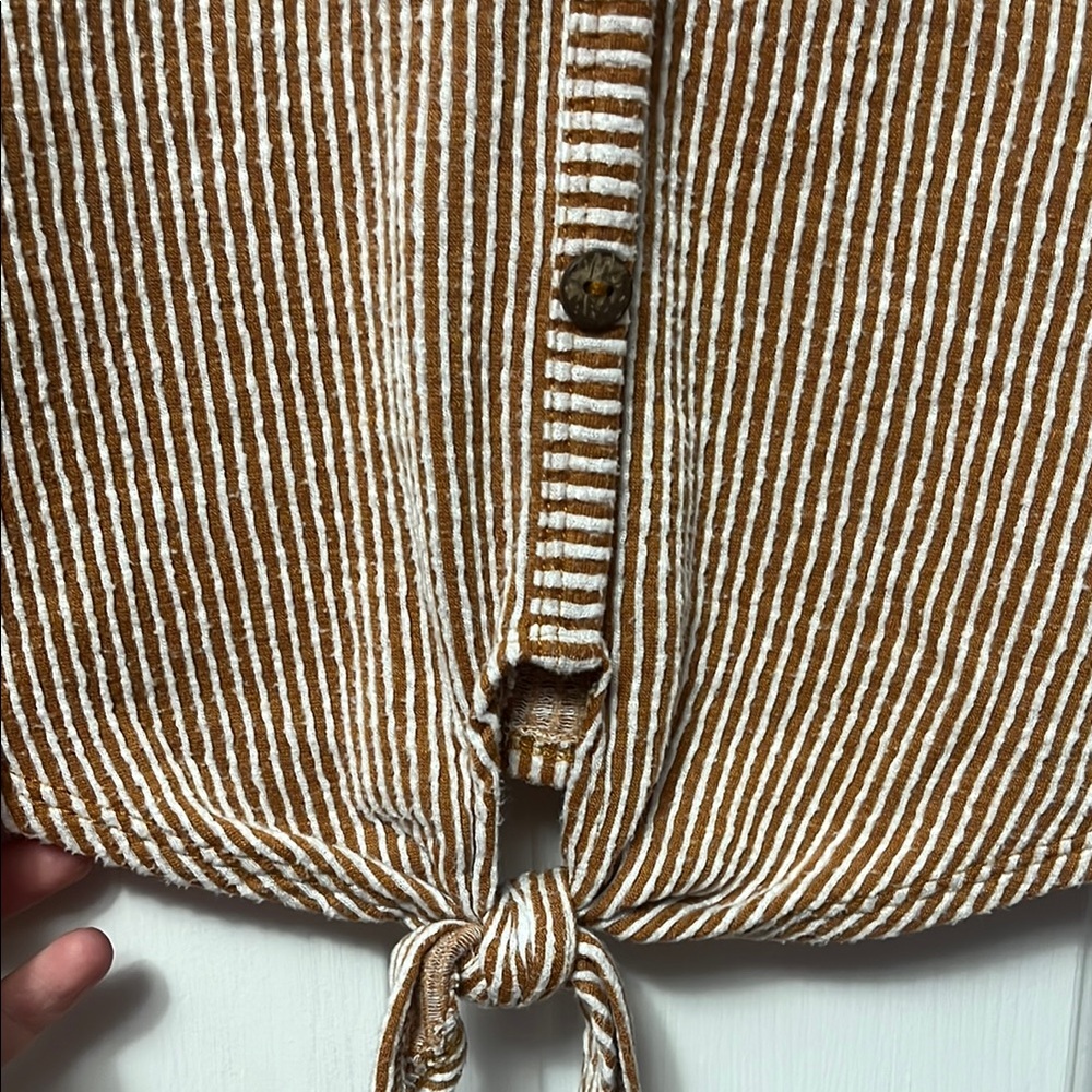 Striped Button-Up Top - Picture 6 of 6